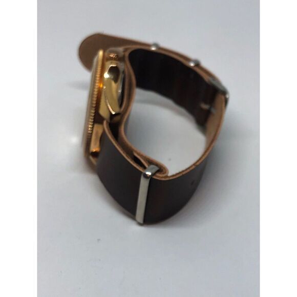 Fossil AM4620 Women's Brown Leather Analog Beige Dial Quartz Wrist Watch HO246 - Picture 8 of 9